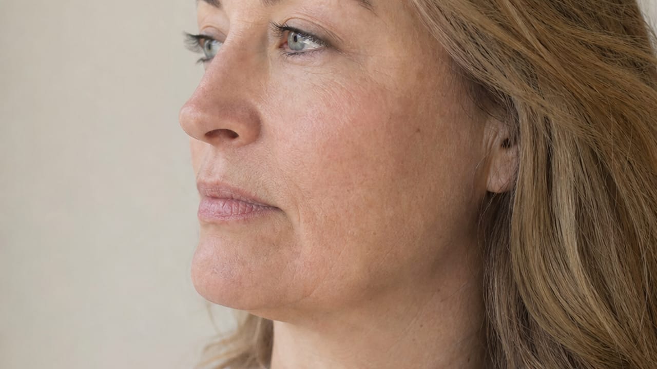 Why the lower face can lose definition